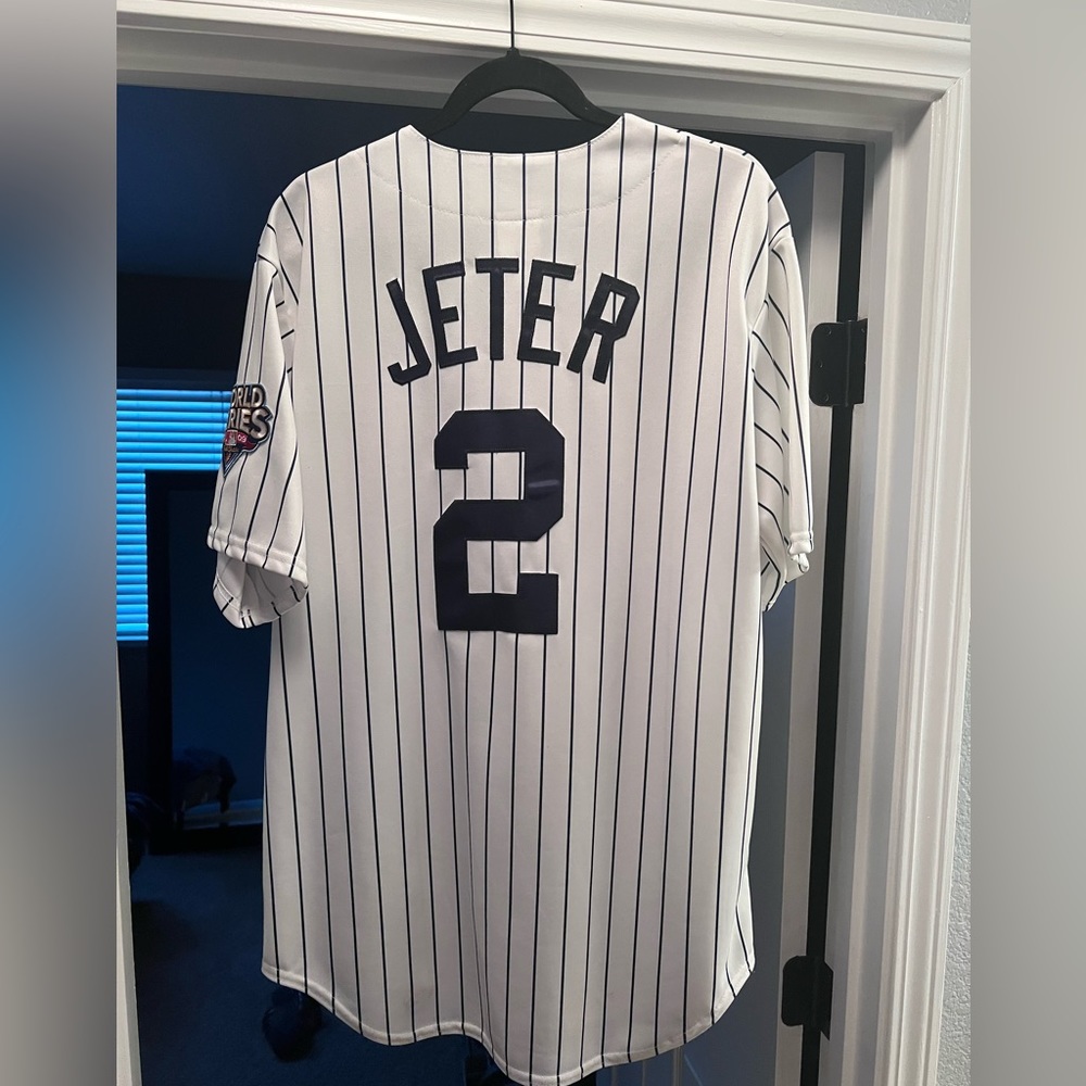 Derek Jeter 2009 World Series Jersey with Patch